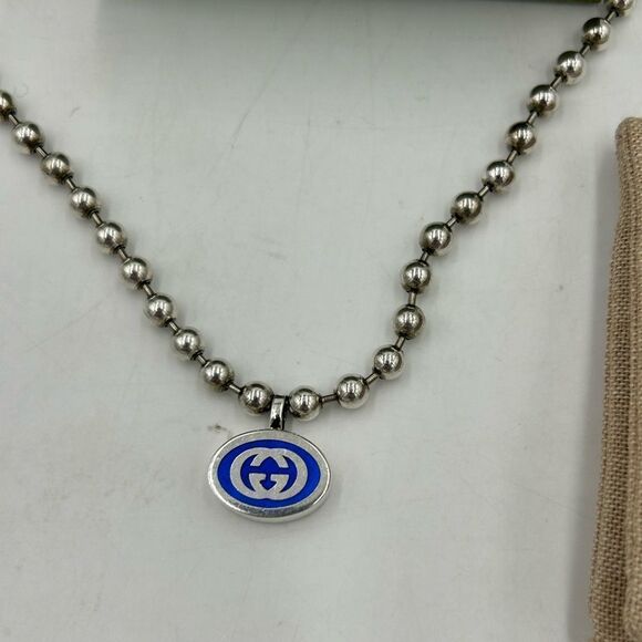 Women’s Gucci .925 Sterling silver necklace made in Italy - Picture 3 of 12